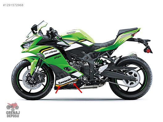 Grenaj / KAWASAKİ NINJA ZX4RR 2025 SOL ALT SAKAL STİCKER DAHİL