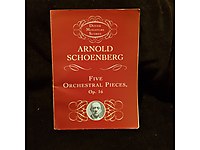 Arnold Schönberg Five Orchestral Pieces Cep Partitürü/Partisyon