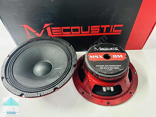 Hoparlör / Midrange / MACOUSTIC MSX 8M sahibinden.comda - 1285573617