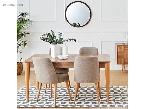 Yemek Odası Takımı / Vivense Loki Yemek masası 6 adet sandalyesi
