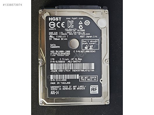HGST 1TB 2.5