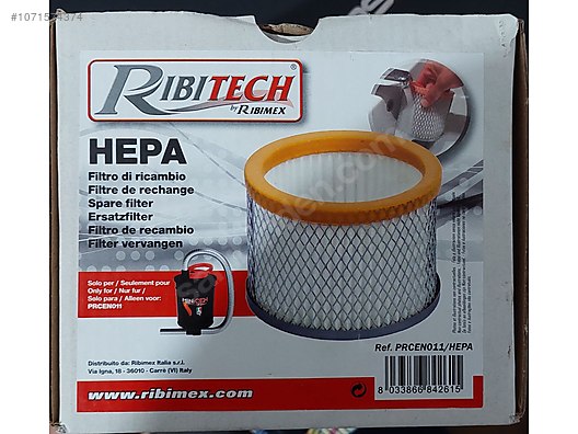 Ricambio Filtro PRCEN011 Hepa per Aspiracenere Ribimex