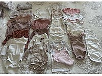 Karışık kız bebek elbiseleri 0-9 aylık