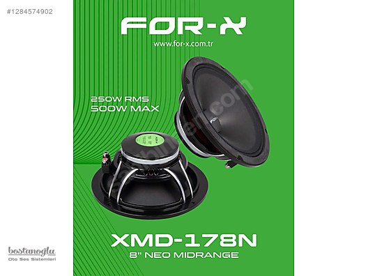 Hoparlör / Midrange / FOR-X XMD-178N 20 CM 500 WATT 250 RMS PRO