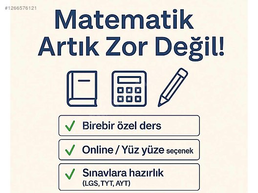 Matematik Özel Ders | İlkokuldan KPSSye Tüm Seviyelere*