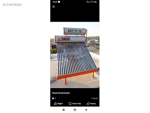 Used & Brand New Items / Garden & Home Improvement / Home Improvement / Heating / Solar Panel System