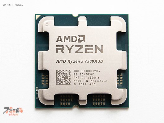 AMD Ryzen 5 7500X3D 4.0GHz 6 Çekirdek 96MB Önbellek Soket AM5