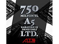 750 MTL A5 KARAYOLU İŞ DENEYİMLİ LTD. #1283576782