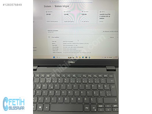 İkinci El ve Sıfır Alışveriş / Bilgisayar / Dizüstü (Notebook) / Laptop / Dell