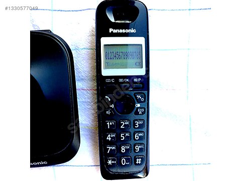 Panasonic KX-TGA250EX Telslz Dect Siyah telefon sahibinden.comda