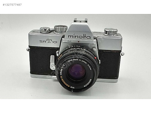 Minolta SRT101 超美品 35mm Filmli SLR / Minolta / Minolta srt 101 ve rokkor 45mmf2 Lens