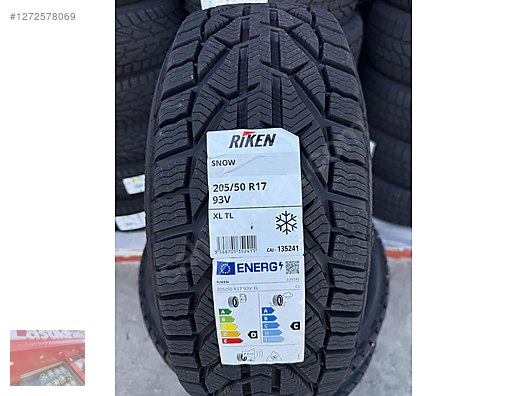 205/50/17 93V RİKEN SNOW 2025 ÜRETİM 5000 TL sahibinden.comda
