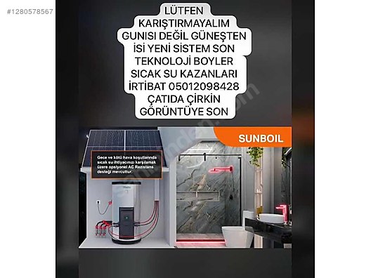 İkinci El ve Sıfır Alışveriş / Bahçe & Yapı Market / Yapı Malzemeleri / Isıtma / Güneş Enerjisi Sistemi