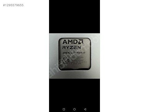 RYZEN. 9800XD3 ISLEMCI KUTUSUZ. FATURALI SIFIR TAKAS YOKTUR sahibinden ...