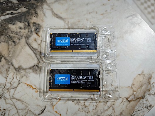 Crucial 2x32 64GB DDR5 5600 MT/s SODIMM RAM sahibinden.comda - 1298580475