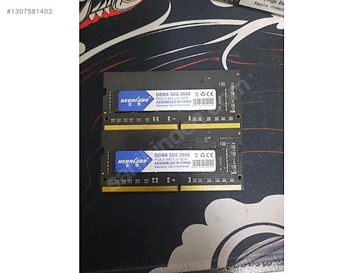 DDR4 2666MHz 32GB(8GB×4セット) 2 Adet HEORLADY DDR4 32GB 2666MHz RAM sahibinden.comda - 1307581403