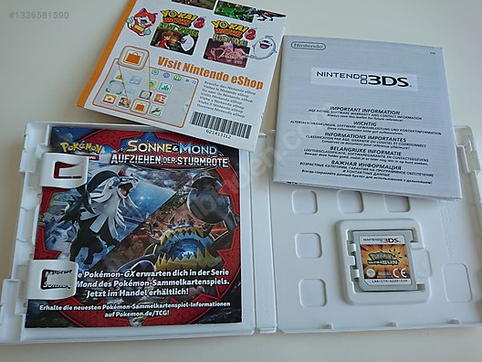 Pokemon Ultra Sun Nintendo 3DS Oyun on sahibinden.com - 1336581590