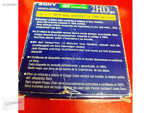Sony 2HD Floppy Disk 3,5inch 1,44mb. 10 lu Paket Disk - Boş Medya ilanları sahibinden.com'da
