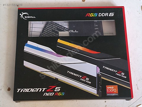 G.Skill Trident Z5 RGB 64 GB (2x32) 6000 MHz CL30 Sıfır ayarinda