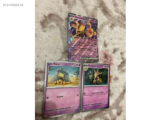 Game Cards / Abra - Kadabra - Alakazam(Cosmos Holo) Promo 151 on  sahibinden.com - 1310582416