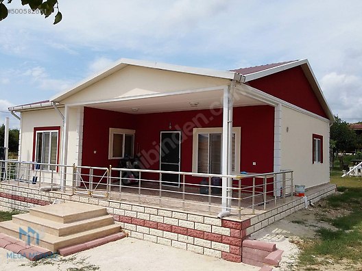 MEGAEVİM ÇELİK PREFABRİK EV 62 M2 ANAHTAR TESLİM EKO PAKET Satılık
