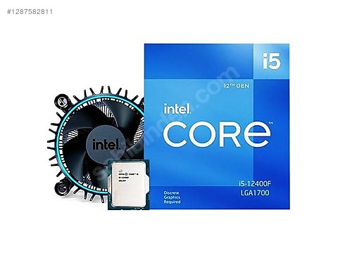 intel Core i5 12400f 1700pin işlemci sahibinden.comda - 1287582811