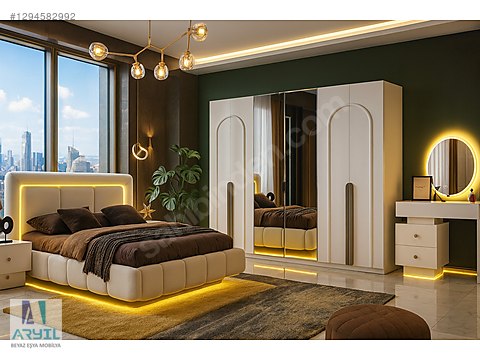 Yatak Odası Takımı / BARCELONA YATAK ODASI TAKIMI %100 MDF 6K KARTSIZ ...