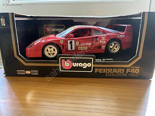 Burago Ferrari F40 ジャロモデナスピリットブラーゴ 1/18 Burago Diecast Model 1:18 Ferrari Araba - 1322584403