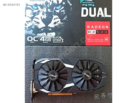 asus rx 580 4gb garantili ve faturali at sahibinden com 918584793