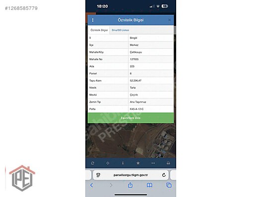 PRESTİJ EMLAKTAN ÇELTİKSUYUN DA SATILIK TARLA #1268585779