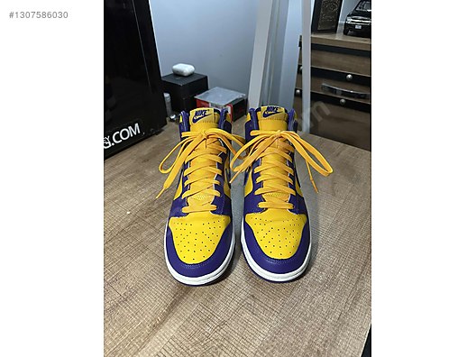 Nike Dunk High LAKERS - Erkek Spor Ayakkabı Modelleri - 1307586030