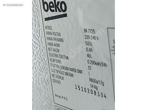 ひときっきページA-2 27/2 Beko mini buzdolabı 46 litre çok temiz durumda - İkinci El Beko