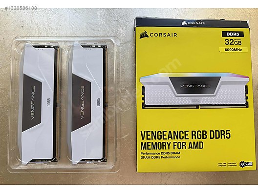 CORSAIR Vengeance RGB DDR5 32GB 6000MHz CL30 Bellek sahibinden