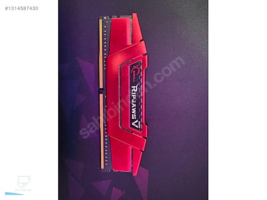 GSKILL 8GB (1x8GB) RipjawsV Kırmızı DDR4 3000MHz CL16 sahibinden