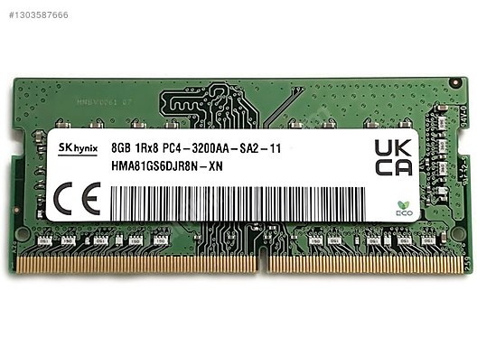 SK HYNİX 8 GB DDR4 3200 Mhz Ram sahibinden.comda - 1303587666