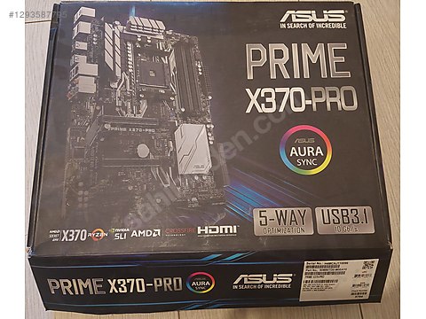 Asus PRIME X370-PRO AM4 DDR4 ATX Anakart sahibinden.comda - 1293587795