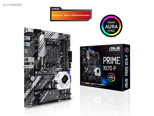 Asus Prime X570-P Amd X570 DDR4 4400 MHz Am4 Atx Anakart