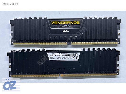 Corsair 16 GB 8X2 3000 MHz CL16 CMK8GX4M1D3000C16 DDR4 Ram