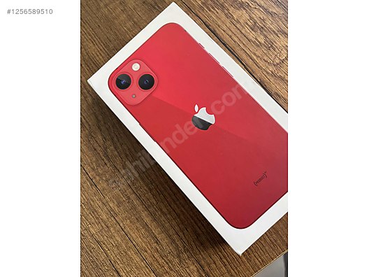 Apple / iPhone 13 / iPhone 13 512 GB kırmızı renk cihaz tertemiz