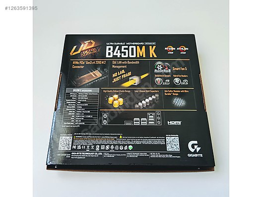 Kalitenin adı Gigabyte B450M-K Anakart - Anakart ve Tüm Masaüstü Bilgisayar Parçaları sahibinden.com'da