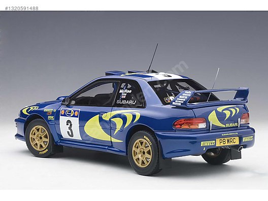 1:18 Subaru Impreza WRC Safari Rally Winner 1997 Mcrae - Autoart