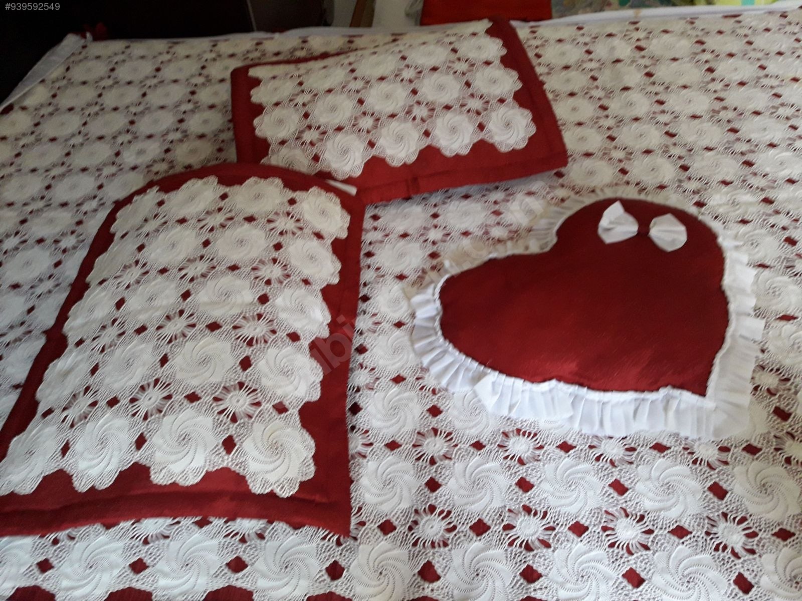 ÇEYİZLİK SIFIR EL EMEĞİ DANTEL YATAK ÖRTÜSÜ Dantel Yatak