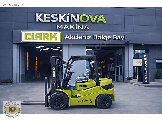KESKİNOVA dan 2026 CLARK 3 TON DİZEL FORKLİFT 4800 TRP ASANSÖR