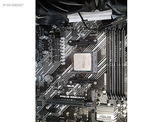 Ryzen 7 5700x Asus Prime B550M K 32GB DDR4 Ram SET Satışta