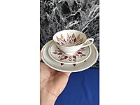 Vintage 3lü fincan takimi damgali