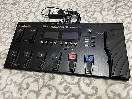 Boss GT-100 Efekt Prosesörü Orijinal Adaptörlü - Efekt Pedalı ve