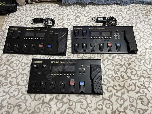 Boss GT-100 Efekt Prosesörü Orijinal Adaptörlü - Efekt Pedalı ve