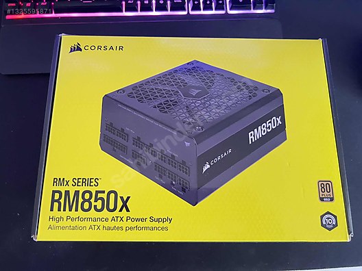 Corsair RM850x 850W 80 Plus Gold Full Modüler PSU Kutulu