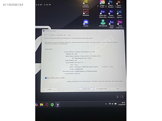 İkinci El ve Sıfır Alışveriş / Bilgisayar / Dizüstü (Notebook) / Laptop / Acer
