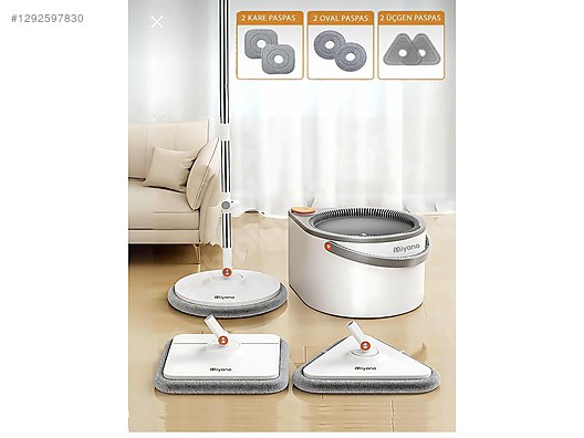 Miyano M80 Plus 3 Baslikli Su Hazneli Mop Temizlik Seti sahibinden